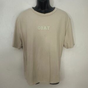 G.O.A.T. Raised Gel Logo T Shirt Large Gently worn 100% cotton